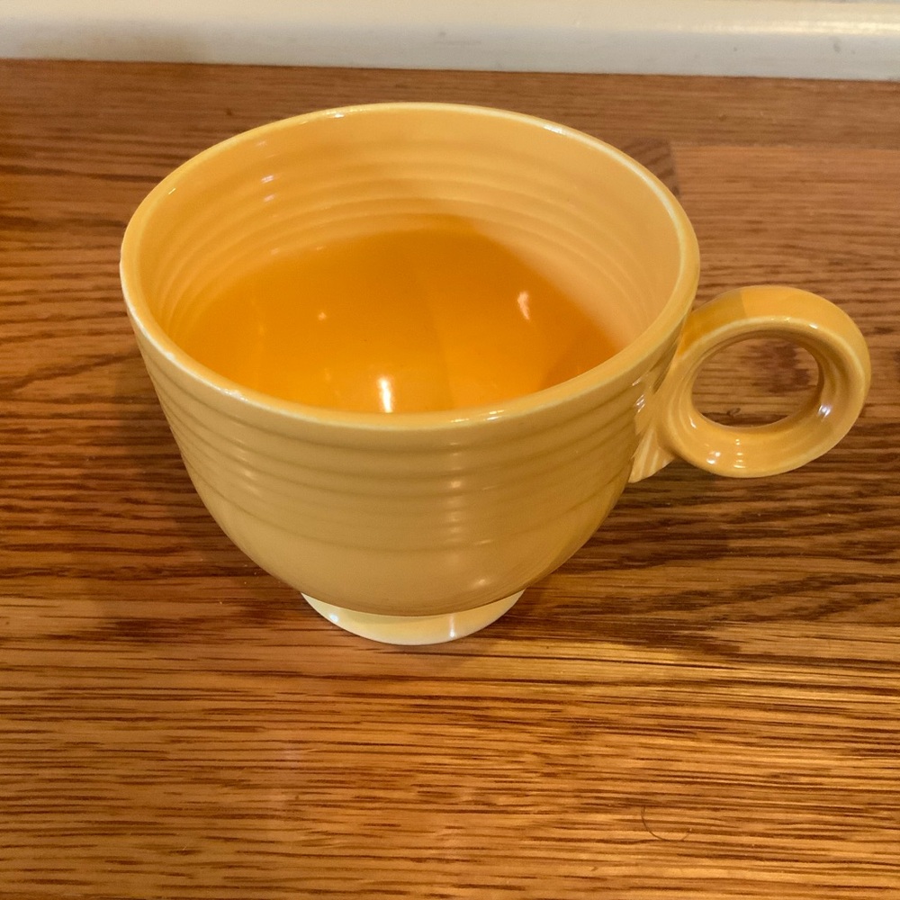 Fiesta Ring Cup Yellow Original Color Vintage Fiestaware